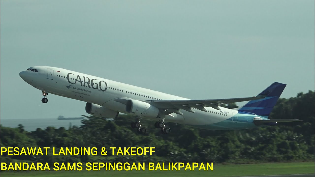 Nonton Pesawat Landing & Takeoff di Ruang Tunggu Bandara Sepinggan Balikpapan | Plane Spotting BPN