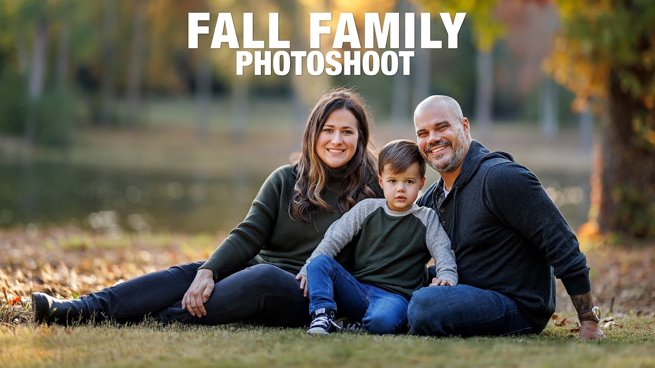 Fall Family Photoshoot in the Park in Greenville, SC | Behind the Scenes | Posing Ideas for Families