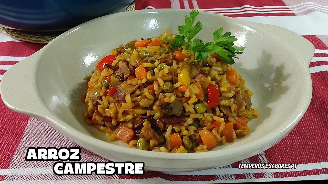 ARROZ CAMPESTRE Delicia Absoluta e Fácil de Fazer para Desfrutar com Muito Sabor