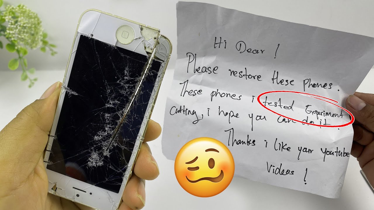 Destroyed Phones Restoration | Rebuild Broken iPhone 5 ( EXPERIMENT: SAW vs Phones )