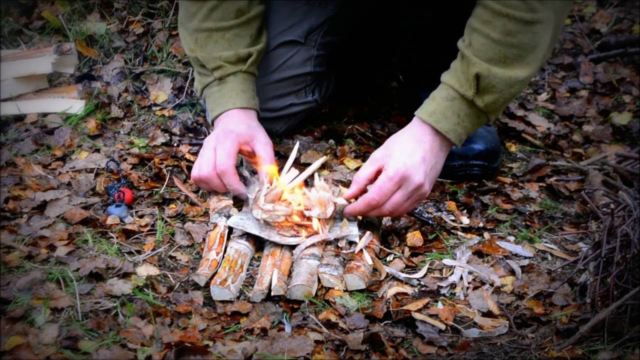 How to start fire in the rain