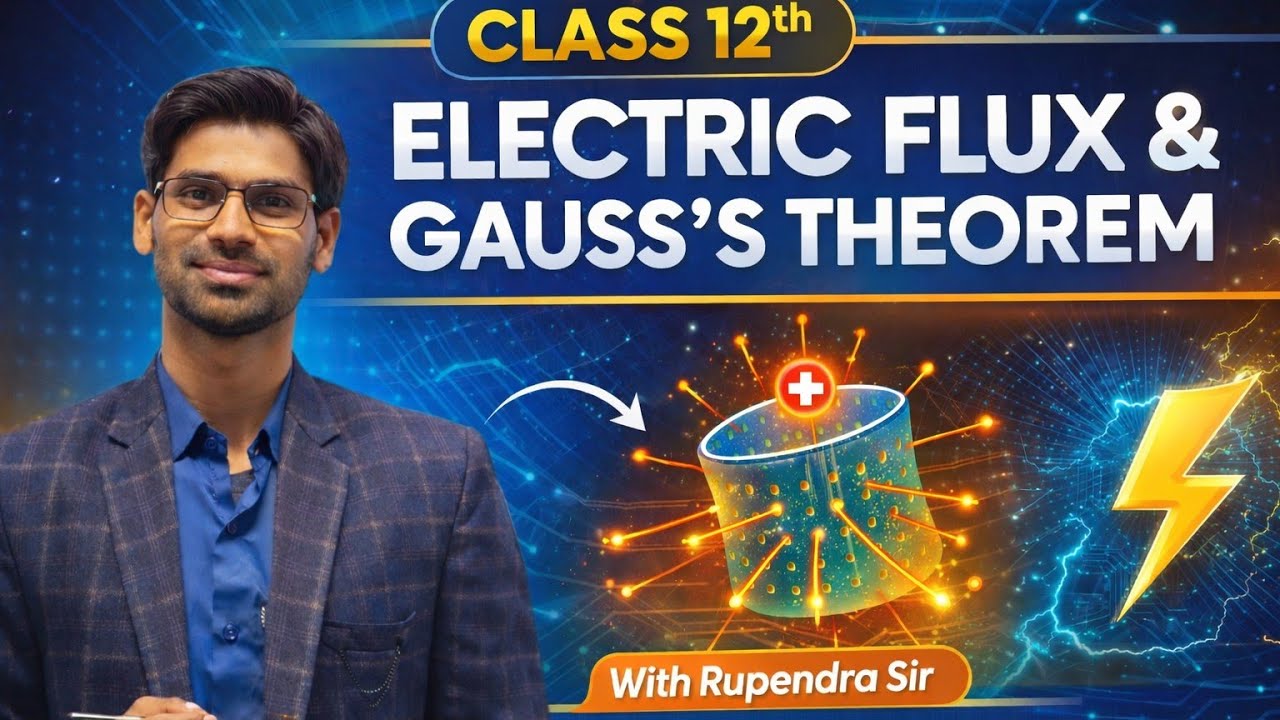 Chapter-2nd electric flux and gauss's theorem @PW-Foundation @PhysicsWallah #education #physics
