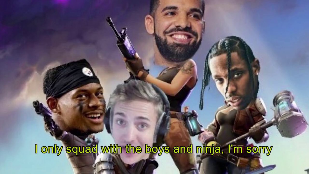 Drake Plays Fortnite Music Video (God's Plan Parody) Ft. Drake, Ninja, Travis Scott, Lil Yachty
