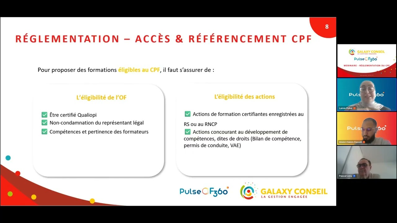 Contrôle CPF : ce que les organismes de formation doivent absolument savoir | Webinaire PULSEOF360