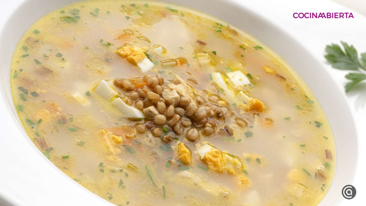 Sopa de trigo con pollo // Cocina Abierta de Karlos Arguiñano
