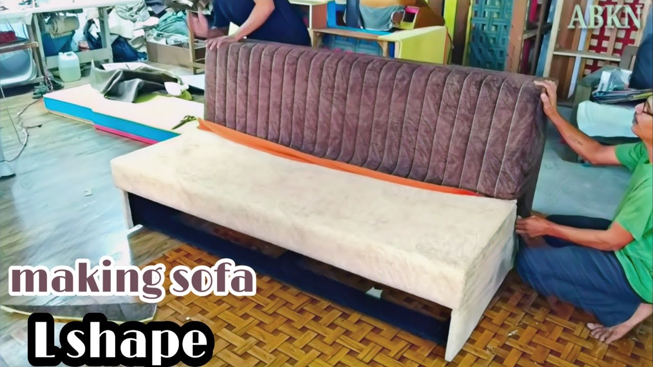 how to make  sofa comebed most beautiful design full tutorial video upholstery