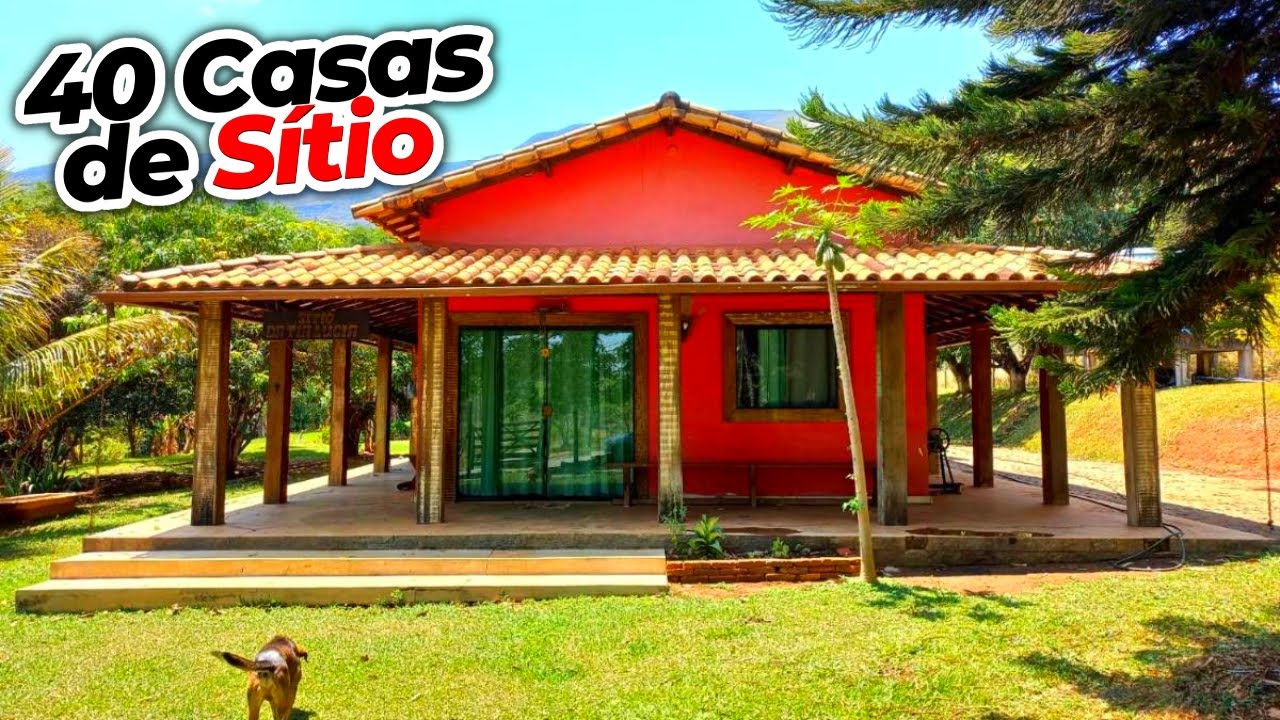 40 CASAS DE SÍTIO SIMPLES COM VARANDA ACONCHEGANTE