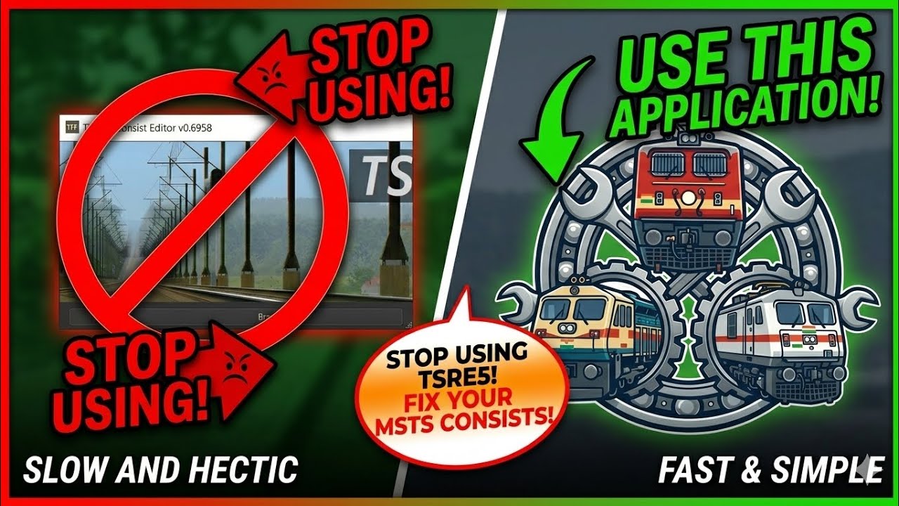 Fix Your All MSTS Activity Broken Consists in just minutes | Stop Using TSRE for Hours !