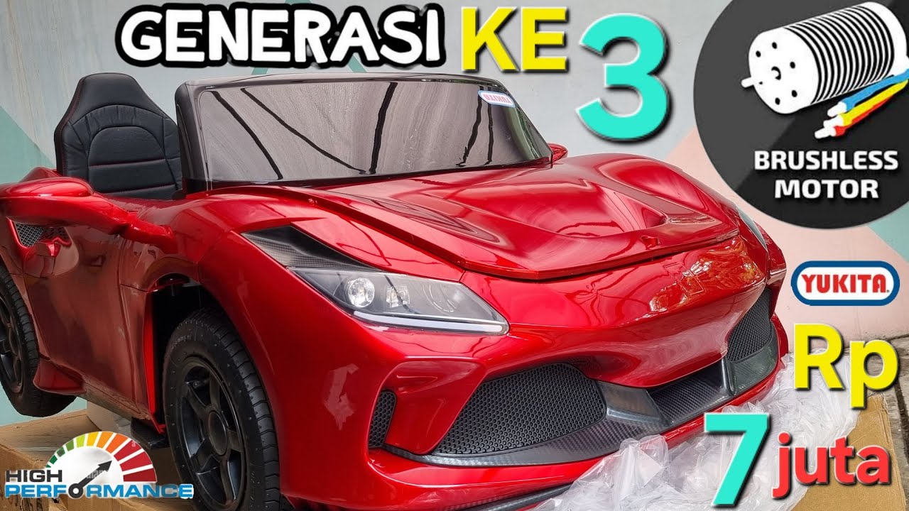 YUKITA 031 Brushless GEN 3 Mainan Anak Mobil Aki JEEP Electric Kids Car Toys
