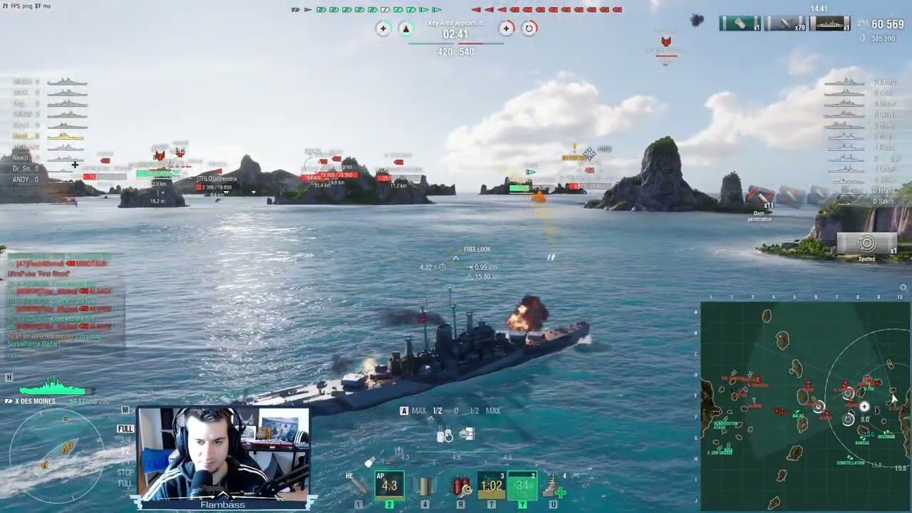Get set, Ready, GO GO GO Des Moines - World of Warships