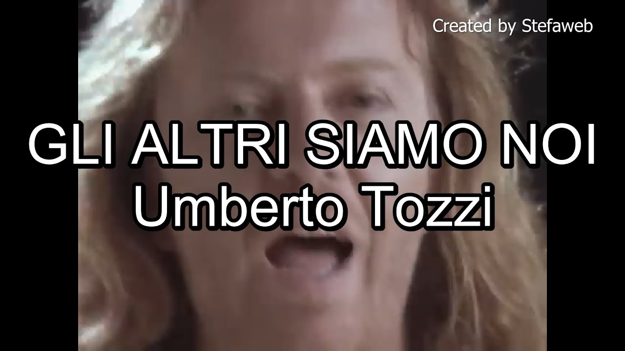 Umberto Tozzi - Gli altri siamo noi (Karaoke Originale + cori)