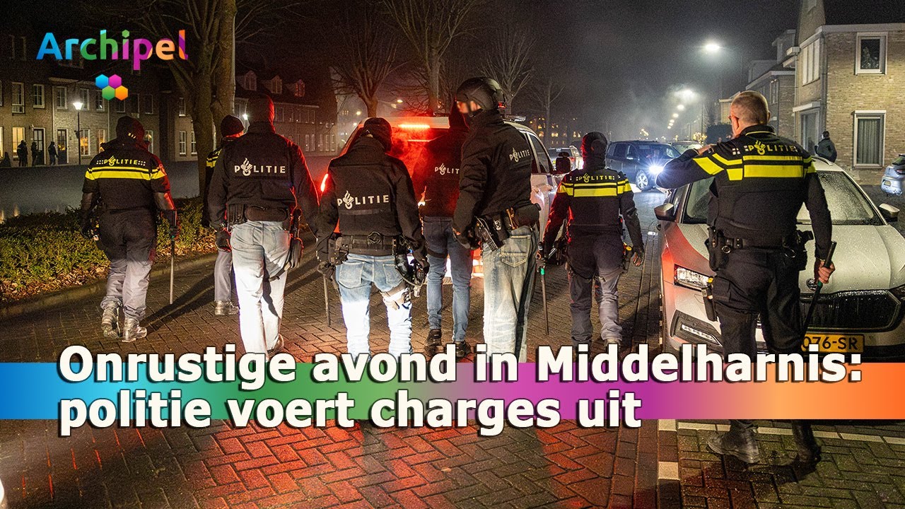 Troubled evening in Middelharnis: police carry out charges