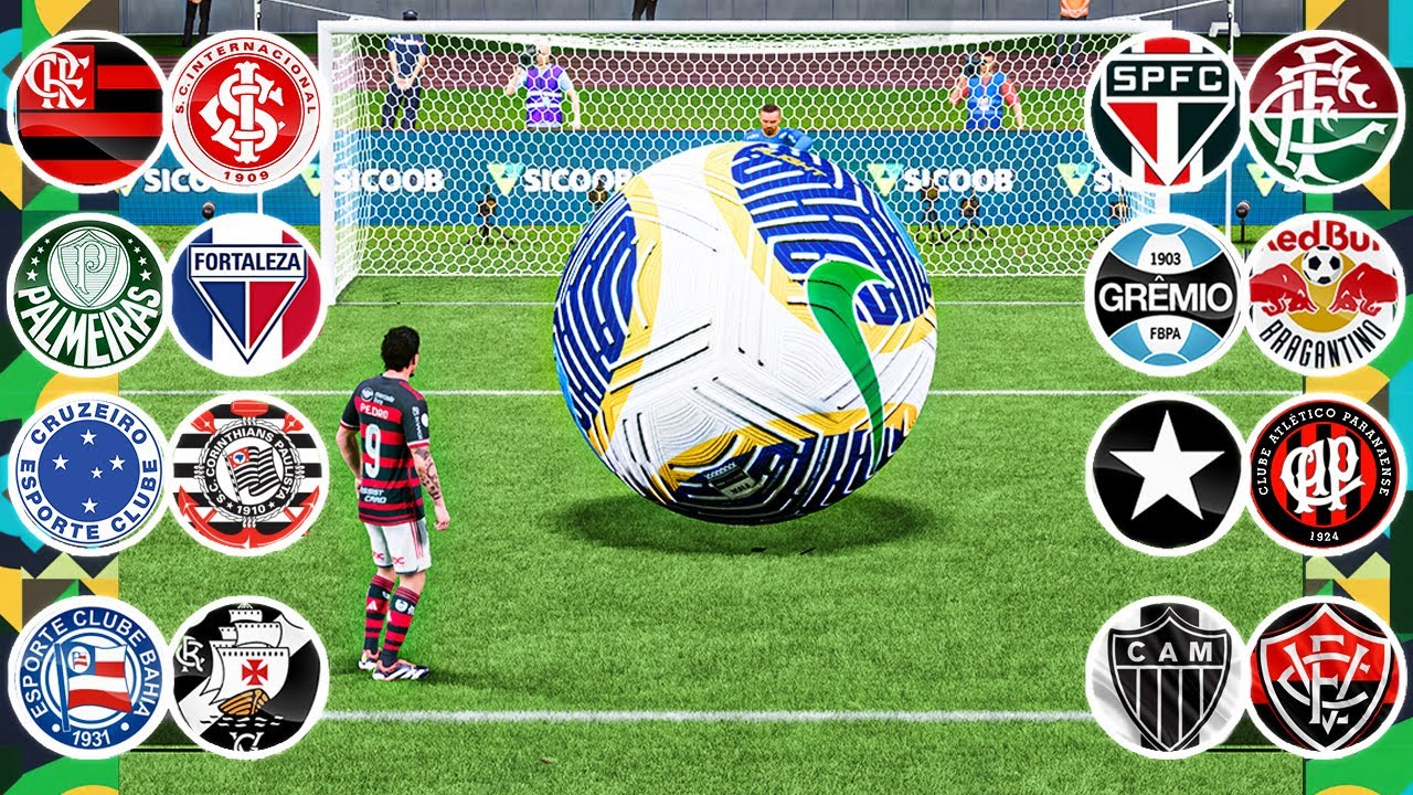 COMEÇA O BRASILEIRÃO DE PÊNALTIS mas com uma BOLA GIGANTE! EAFC24