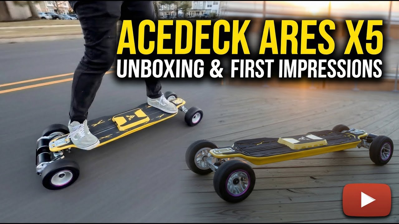 Ares X5 Electric Skateboard, These New Hyper Link Trucks Are Amazing!
