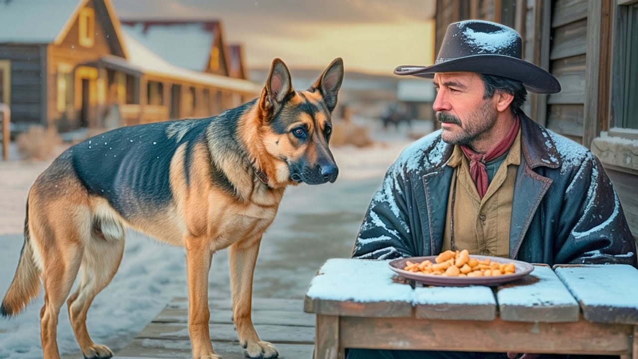 A Hungry Dog Looked at the Old Sheriff As If Asking 'Can I Eat with You?' —His Reply Melted Hearts