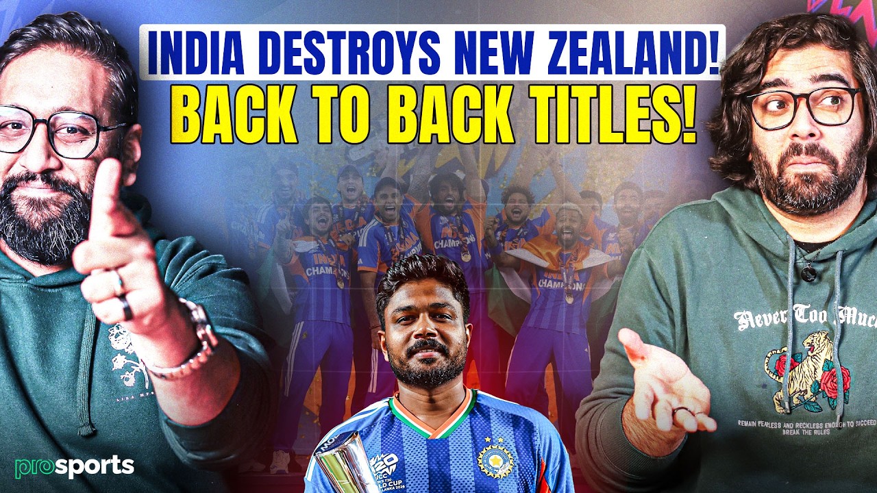 Historic India Win Back to Back T20 World Cups! | Poor Show by the Kiwis