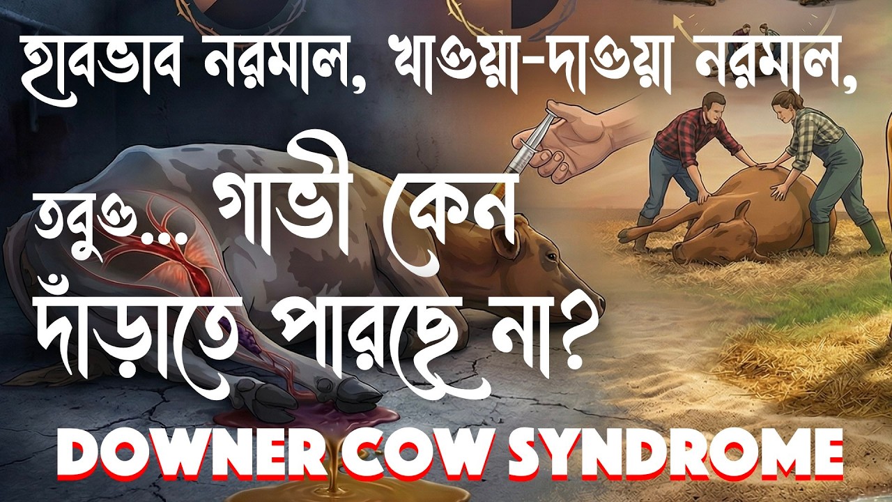 ডাউন কাউ সিন্ড্রোম- হাবভাব নরমাল, খাওয়া-দাওয়া নরমাল, তবুও... গাভী কেন দাঁড়াতে পারছে না?