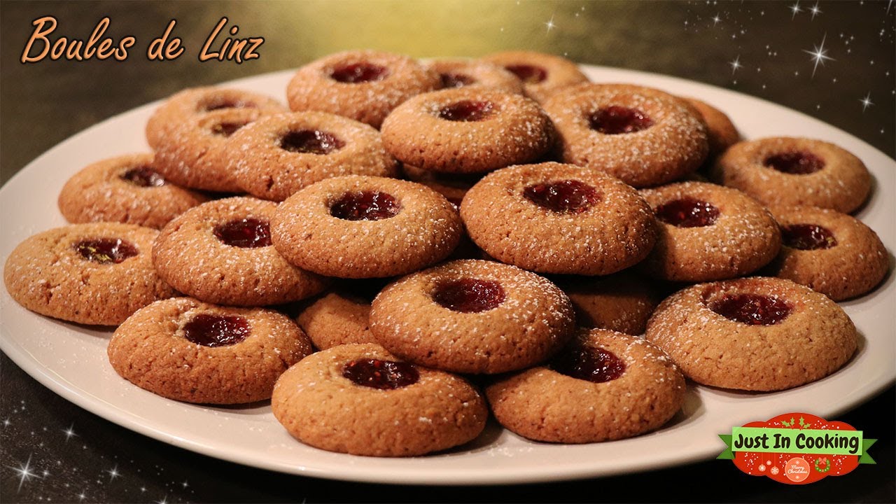 ❅ Recette des Boules de Linz ou Linzele de Noël à la Confiture de Framboises ❅