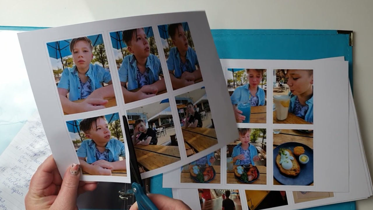 How I set up my scrapbooking album  ready to scrapbook/project life.