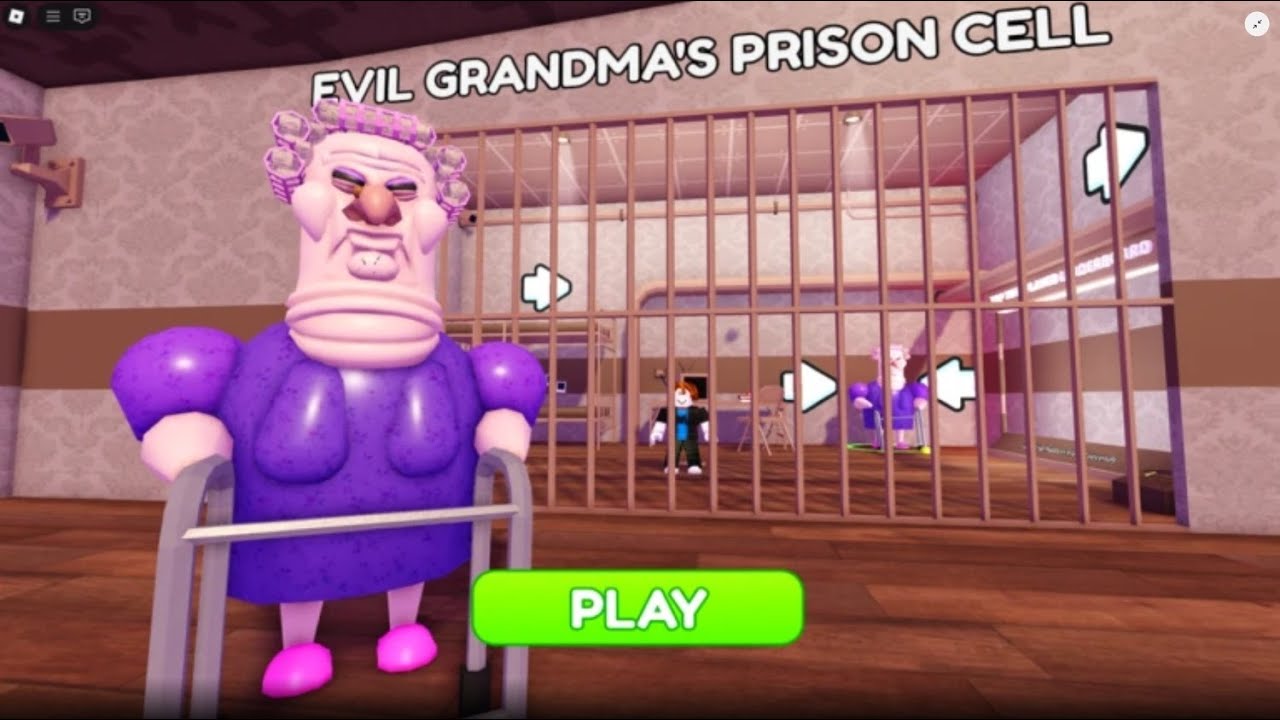 EVIL GRANDMA'S PRISON CELL RUN 😮? OBBY ROBLOX #roblox #obby