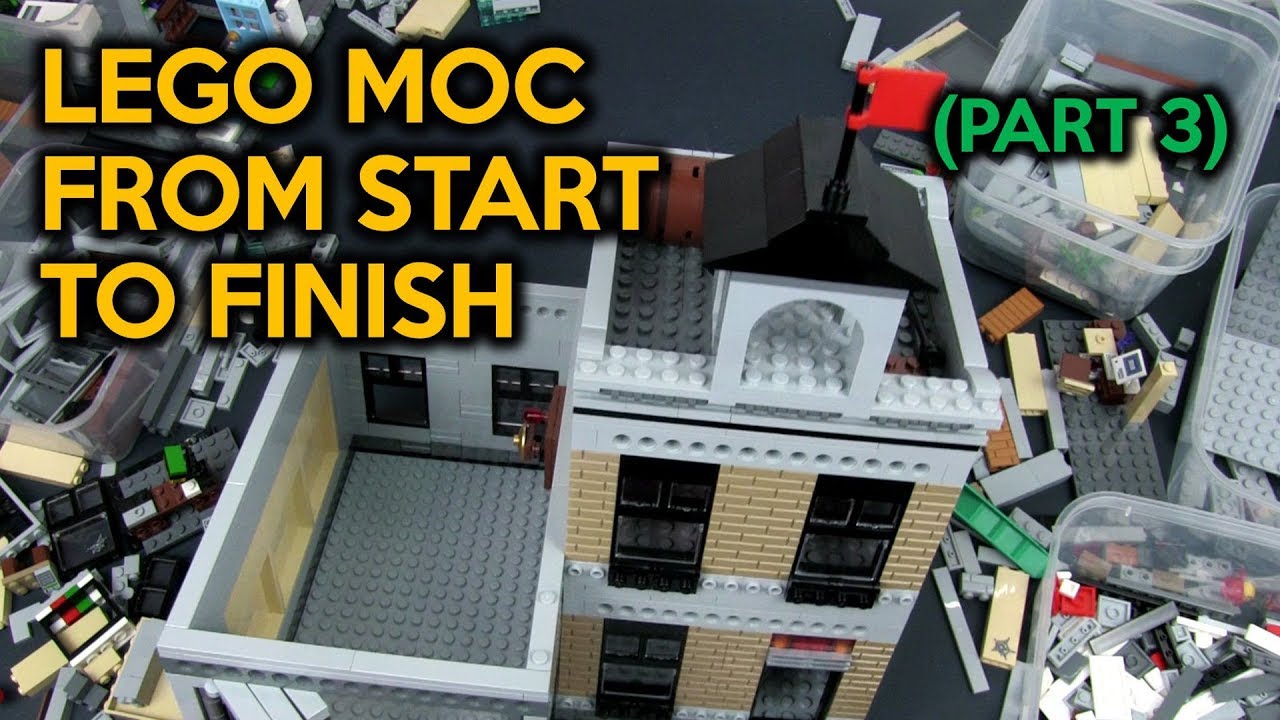 LEGO Fire Station MOC (Part 3) - Building a MOC from Start to Finish