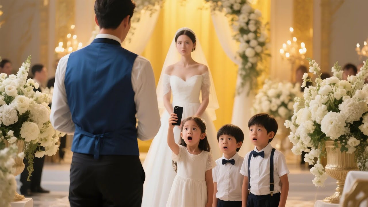 WEDDING INTERRUPTED BY THREE STRANGERS WHAT THEY SHOWE ON THE PHONEMADE A BILLIONAIRE CALLTHE POLICE