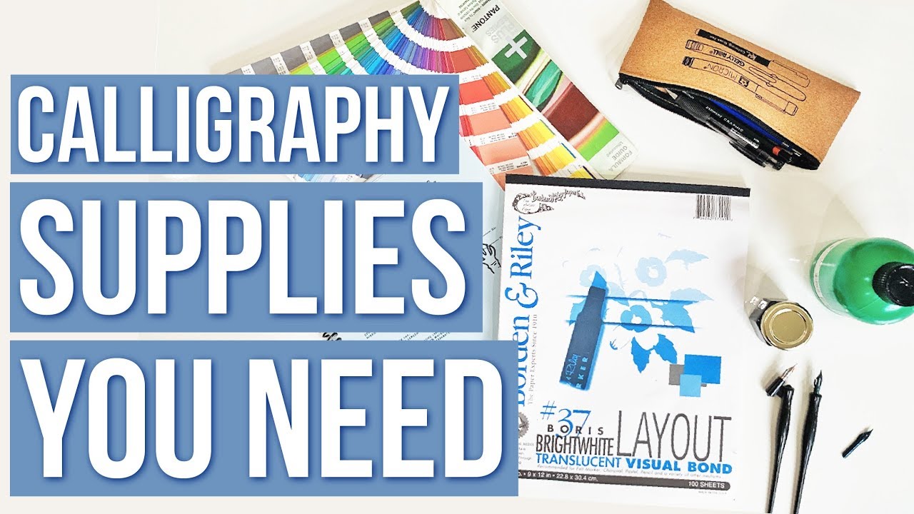 Calligraphy Basics | Supplies You Need (*FREE* E-Book Download!!)