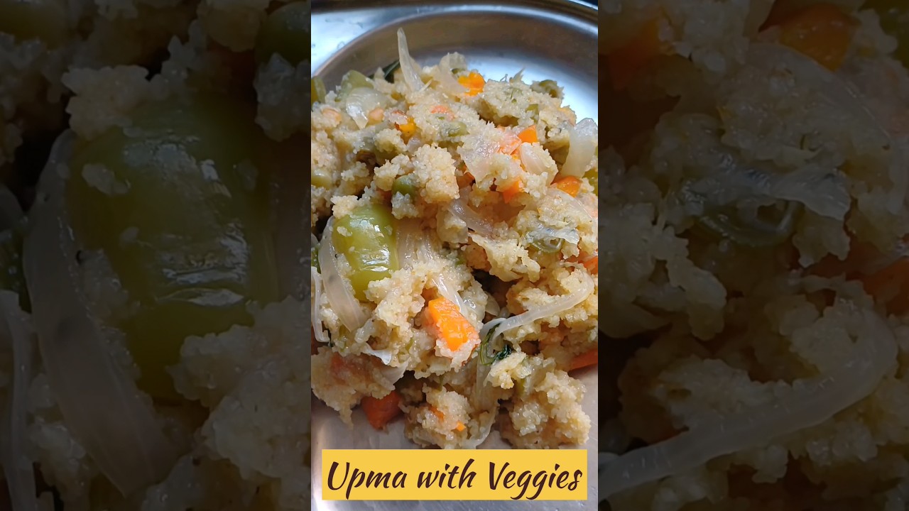 Low Calorie Upma|Vegetable Upma for Weight Loss|Yummy Upma👌😋 #weightloss #lowcalorie #upma #foodie