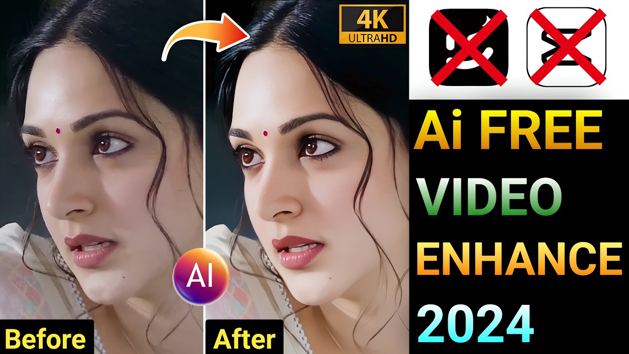 FREE Ai VIDEO ENHANCE 2024 | Normal video ko 4K Quality me convert kare | Video Upscaling New App |