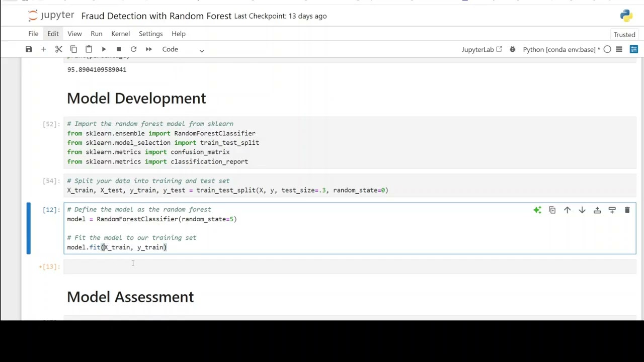 Обнаружение мошенничества с помощью Random Forest и Python