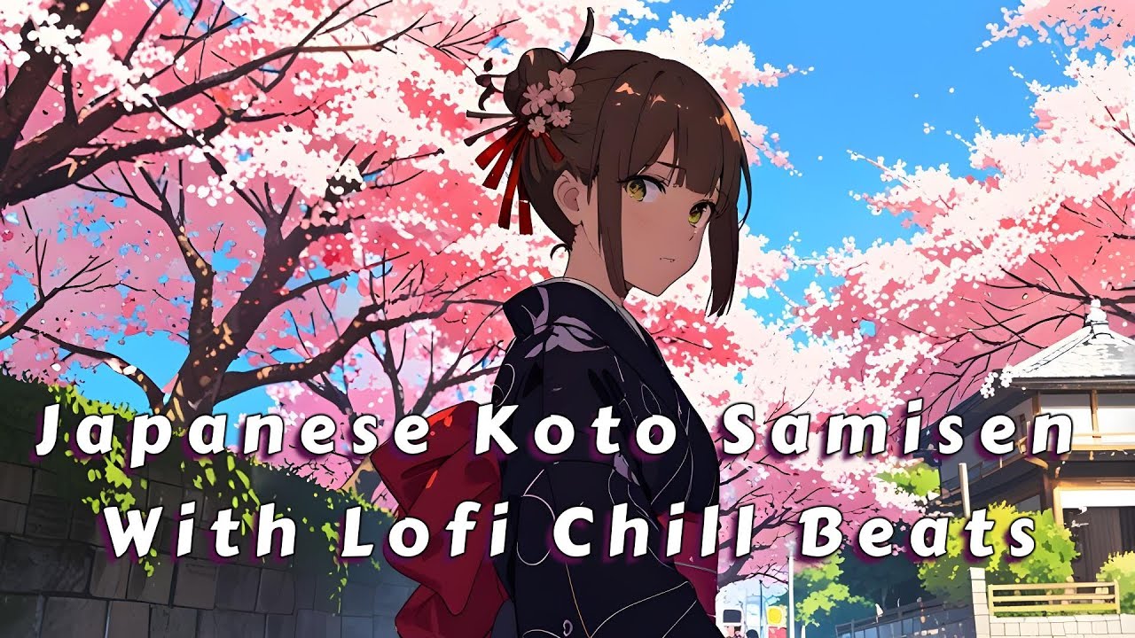 🌸 Japanese Koto Samisen x Lofi Chill Beats | 1 Hour of Relaxing Music for Work & Study on Monday 🍵☀️