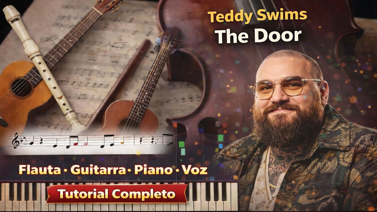 The Door Teddy Swims Tutorial Cifra Karaoke Flauta Piano Guitarra Educação Musical José Galvão CVG