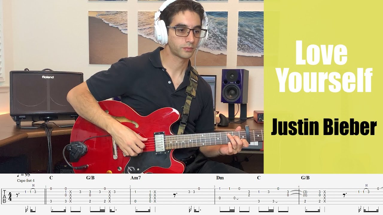 Love Yourself - Justin Bieber (Fingerstyle Guitar Cover with Tabs)