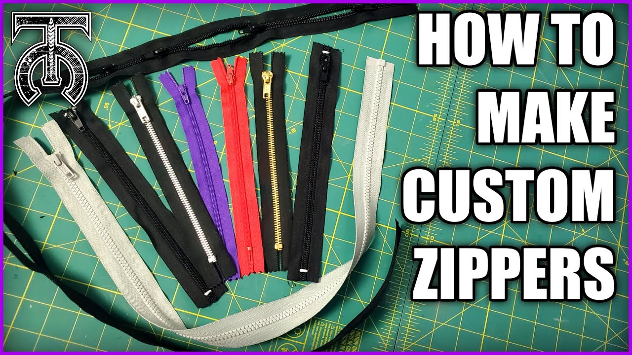 How to make your own custom zippers - Beginner level sewing tutorial - Tock Custom