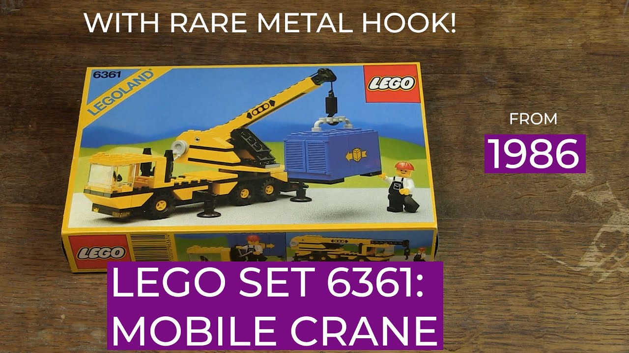Обзор, сборка и распаковка набора Lego 6361 «Передвижной кран» 1986 года! 