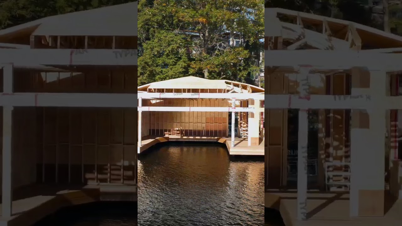 Luxury Boathouse & Oversized Bunkie Construction on Lake Rosseau – Waterfront Living in Muskoka