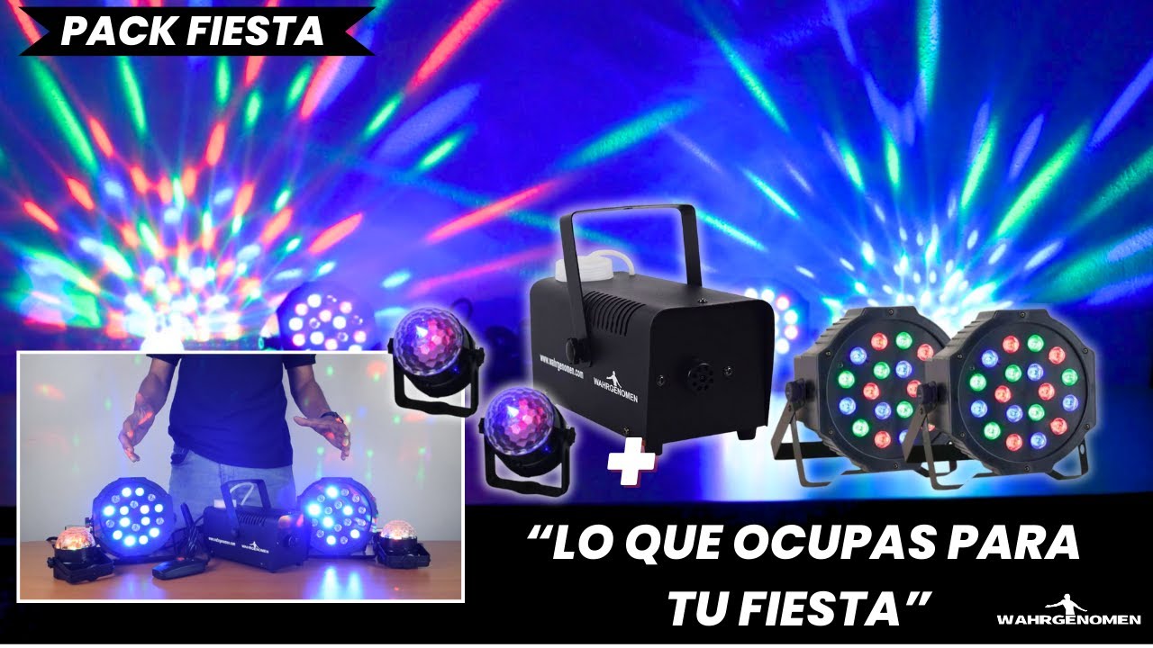Todo Para Tu Fiesta En Casa/Cañones Y Esferas Led, Máquina de Humo /Marca:Wahrgenomen