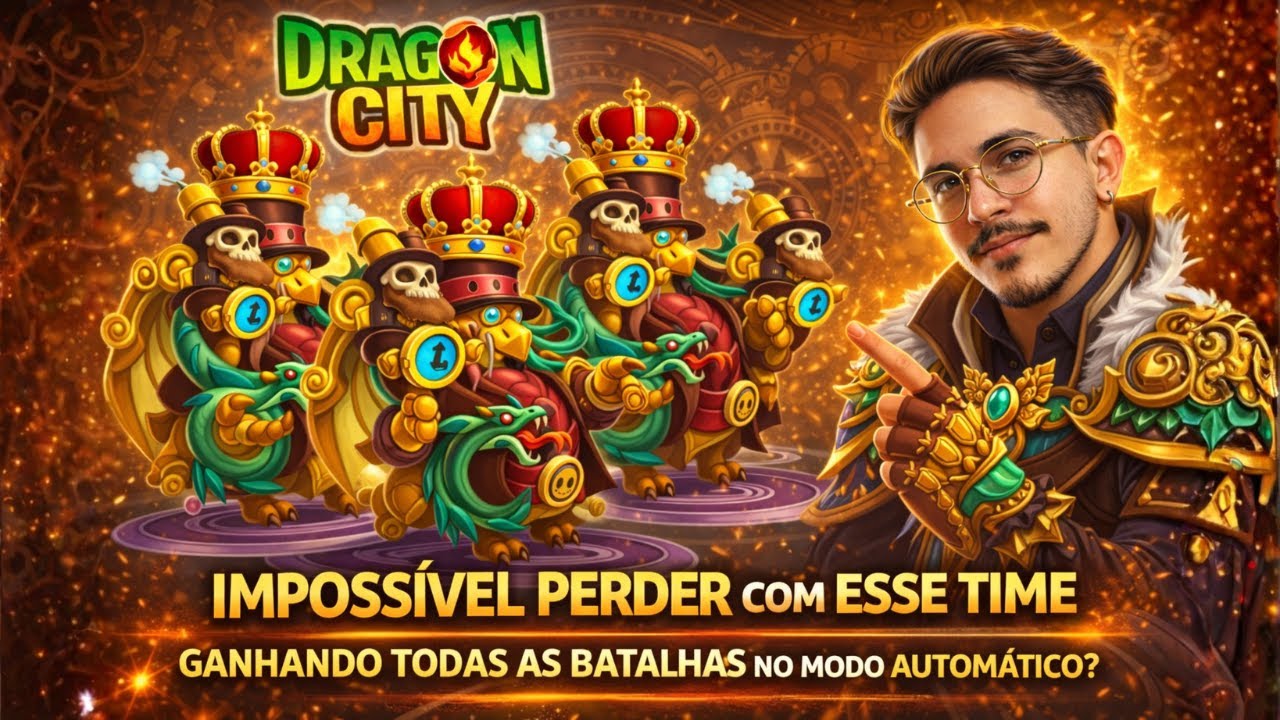 TIME QUE VENCE NA BATALHA AUTOMÁTICA - DRAGON CITY