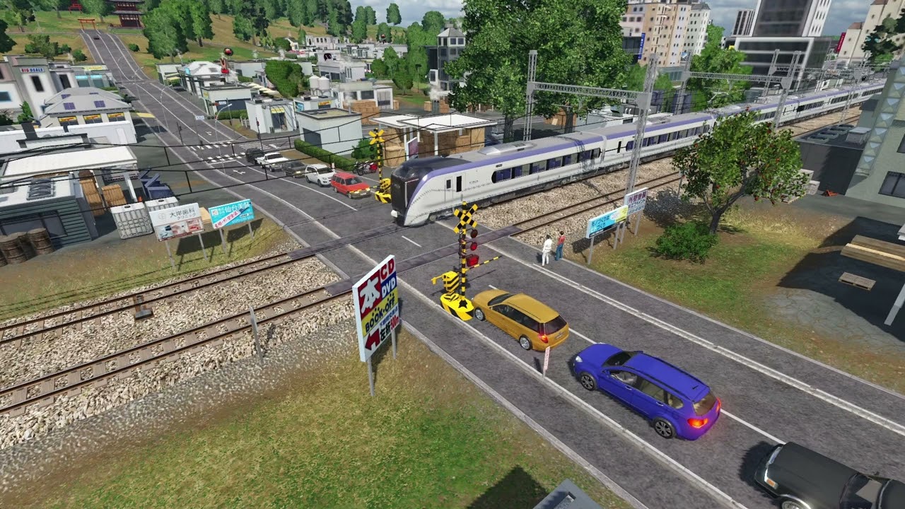 transportfever２　中央線の車両modいれてみた。
