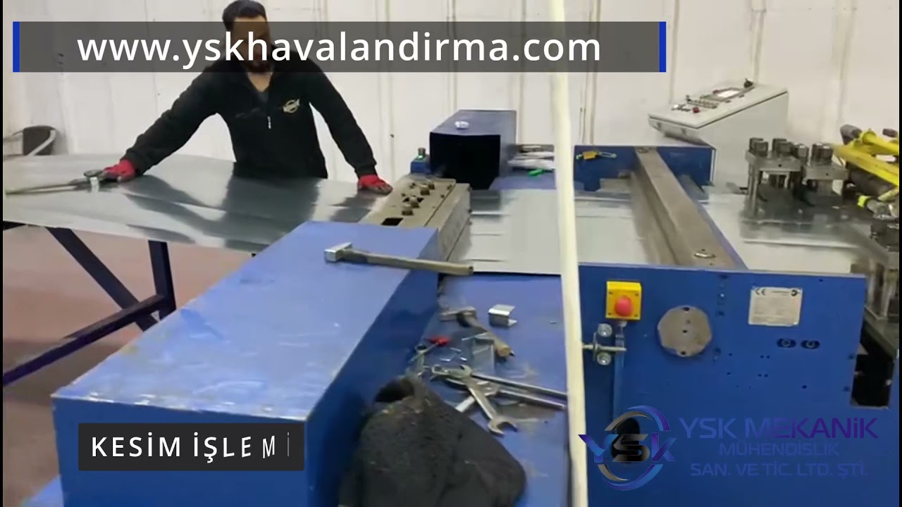 KENDİNDEN FLANŞLI HAVA KANALI İMALATI