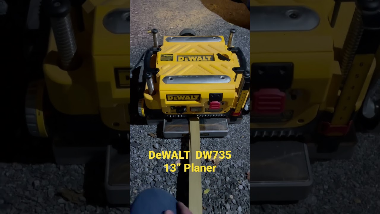 Testing new blades on DeWALT DW735 Planer (works great)