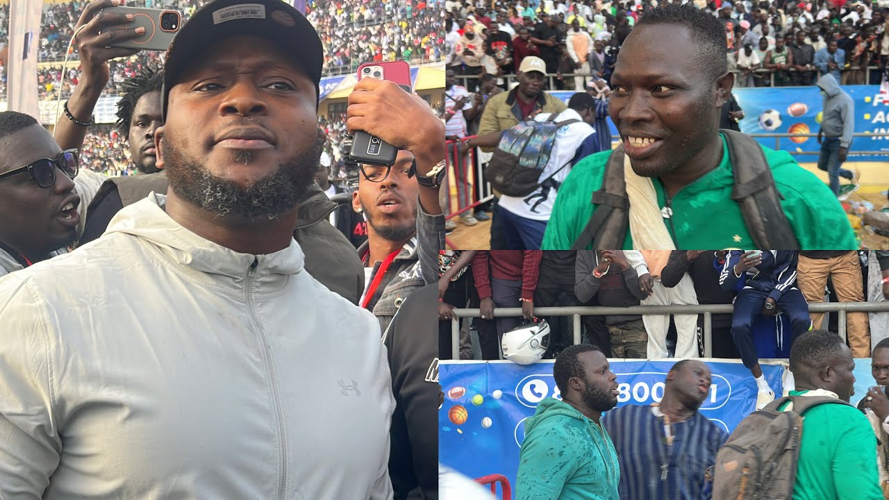 Regardez Modou Lo pendant le combat Franc vs Tapha Tine…. Ay danou 