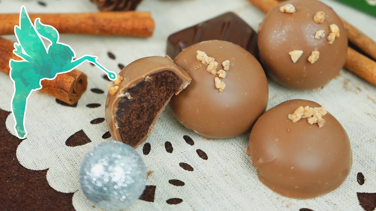 Aufgespritze Pralinen - Lebkuchen Pralinen selber machen mit 4 Zutaten - Kuchenfee