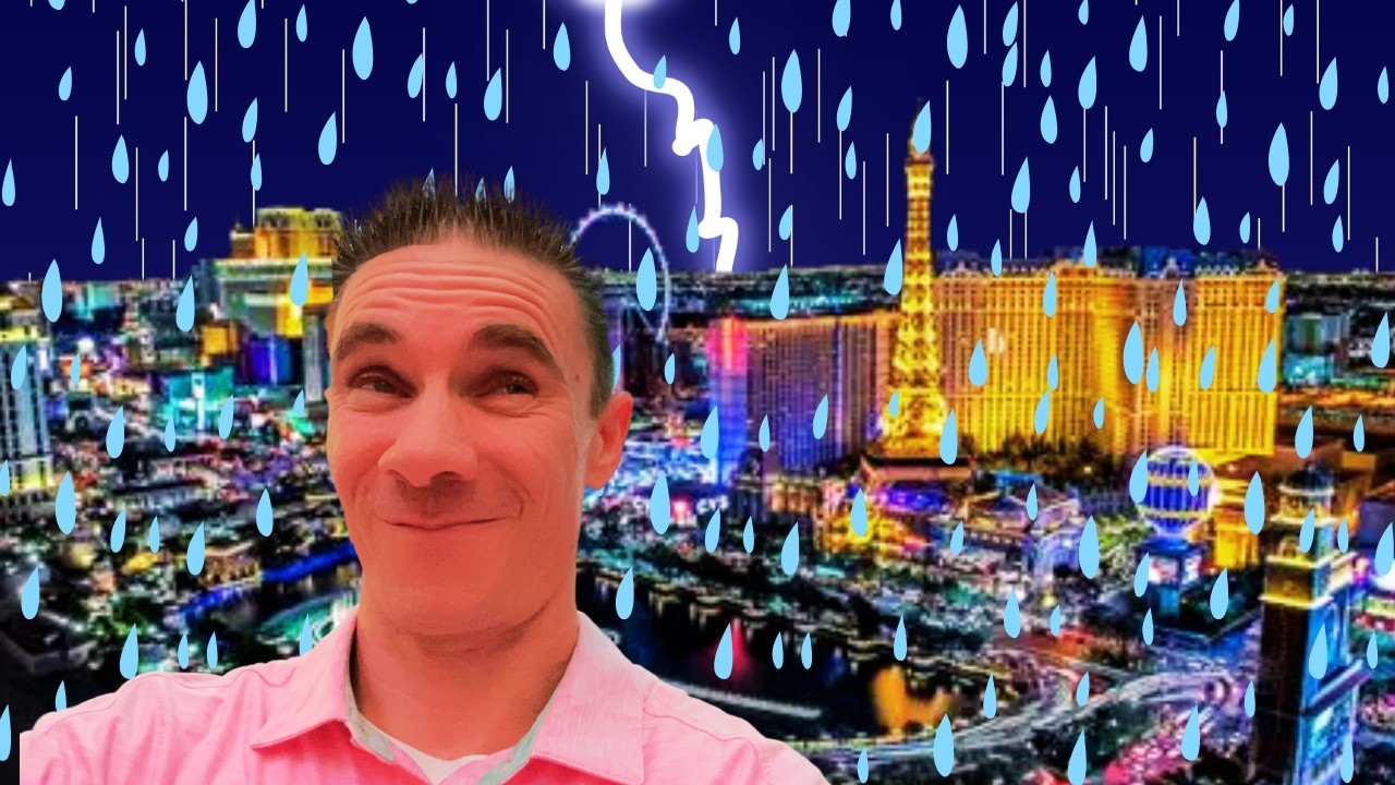🔴Las Vegas LIVE - Stormy Wet Monday on the Las Vegas Strip☔