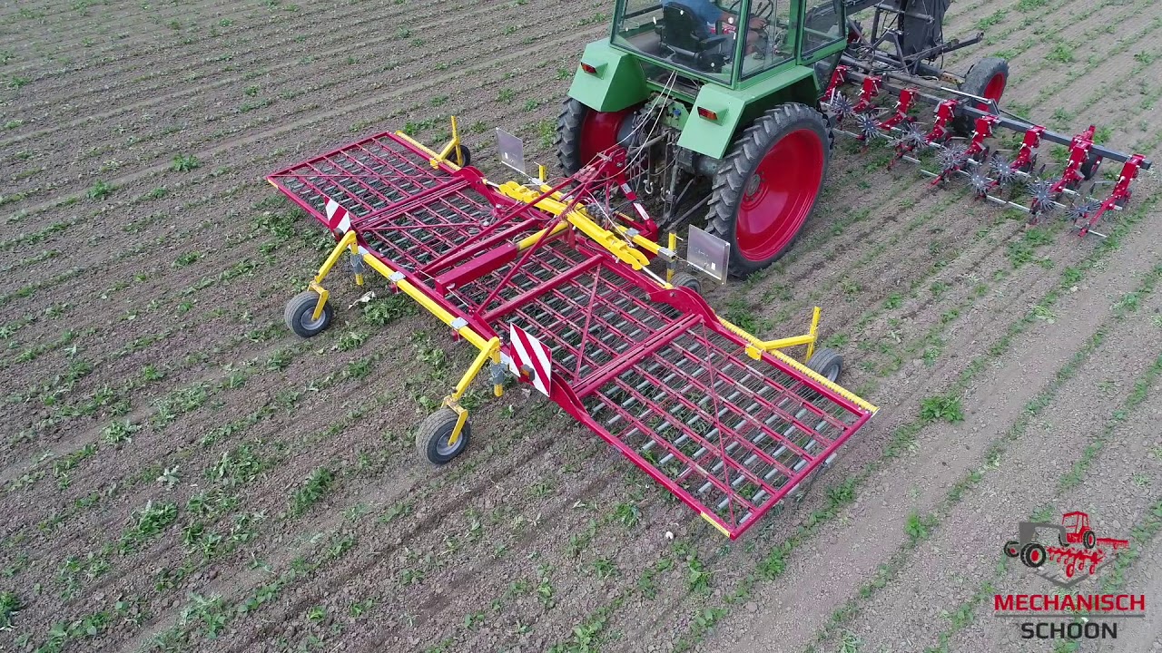 Fendt 275 gt werktuigdrager, nauwkeurig schoffelen en (Treffler) eggen in 1 werkgang