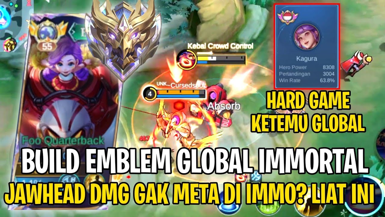 Tutorial Jawhead Exp Damage Solo Ranked Di IMMORTAL - Mobile Legends