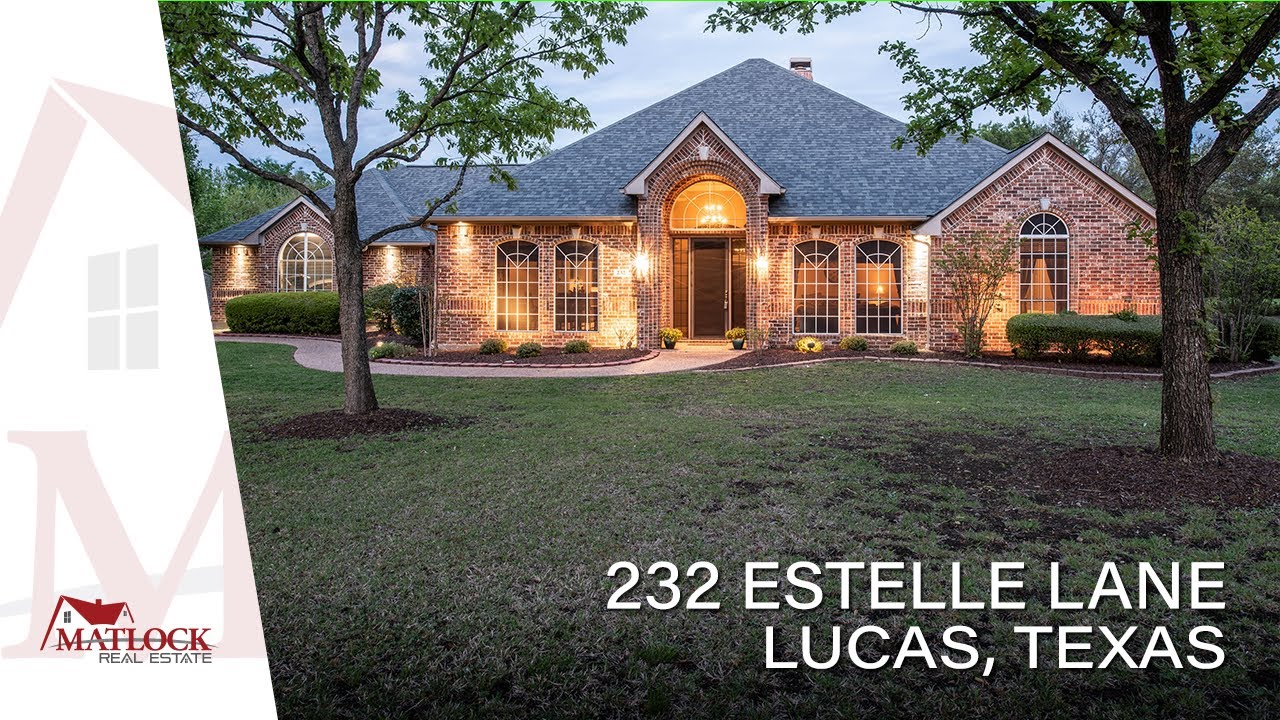 232 Estelle Lane, Lucas, Texas -Beautiful Custom Home on 2 Acres in Lovejoy ISD -Shot in Stunning 4K