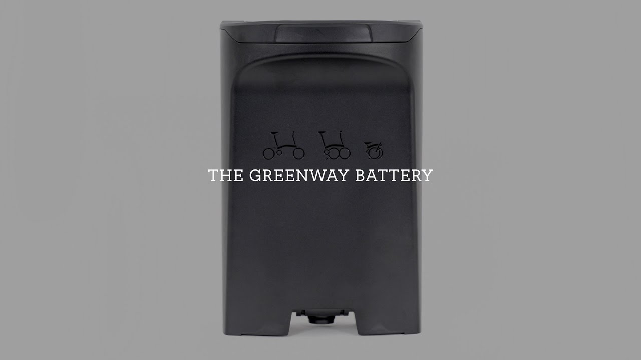 The Brompton Electric Greenway Battery for Brompton Electric e-Motiq Bikes