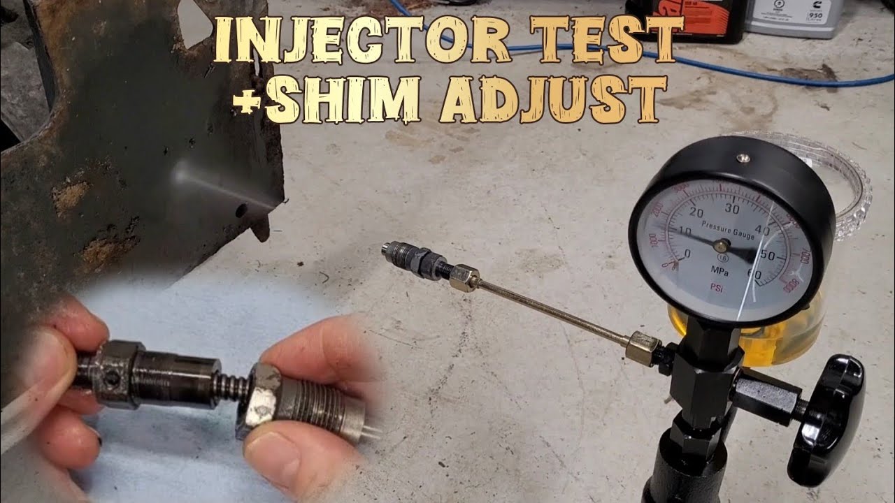 Kubota Diesel Injector Test and Pop Pressure Adjustment