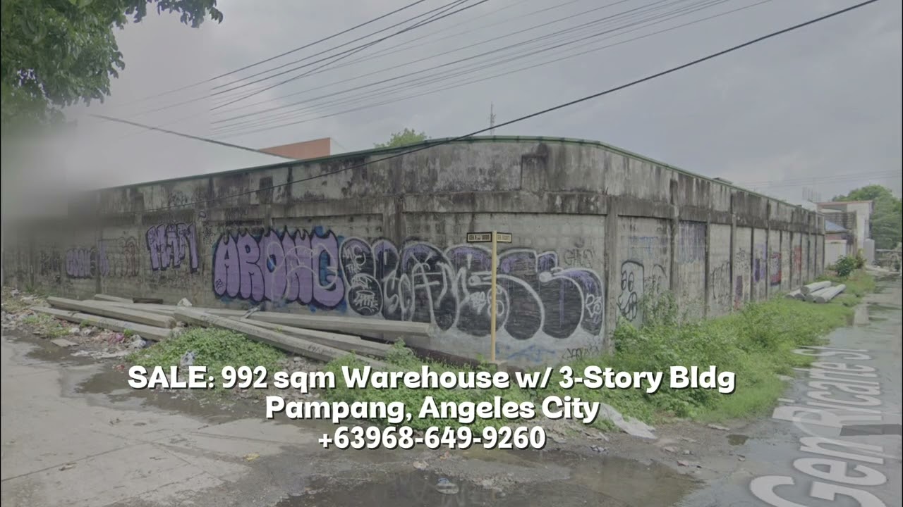 992sqm Warehouse for Sale in Angeles City Pampanga | 3-Story Commercial Building | ₱38M